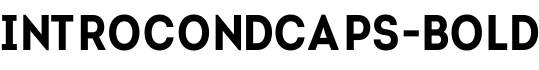 IntroCondCaps-Bold字体预览图