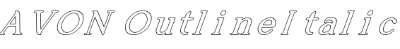 AVON Outline Italic字体预览