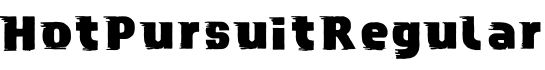 HotPursuitRegular字体预览图