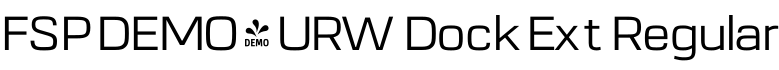 FSP DEMO - URW Dock Ext Regular字体预览