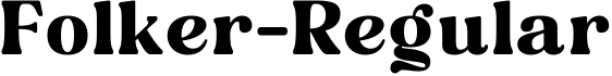Folker-Regular字体预览图