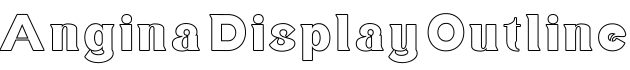 Angina Display Outline字体预览图