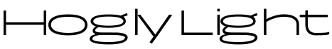 Hogly Light字体预览图