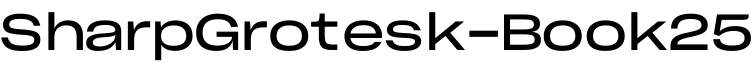 SharpGrotesk-Book25字体预览