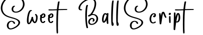 Sweet Ball Script字体预览图