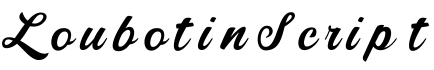 LoubotinScript字体预览图