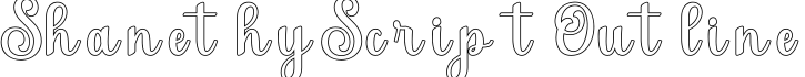 ShanethyScriptOutline字体预览图