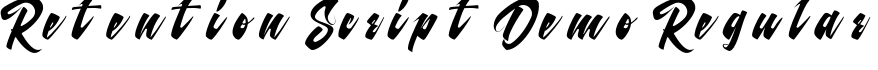 Retention Script Demo Regular字体预览图