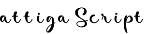 attiga Script字体预览图