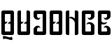 Qujonge字体预览图