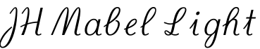 JH Mabel Light字体预览图