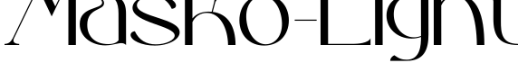Masko-Light字体预览图