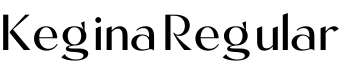Kegina Regular字体预览