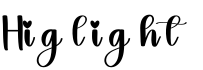 Higlight字体预览