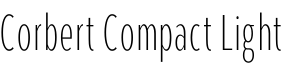 Corbert Compact Light字体预览图