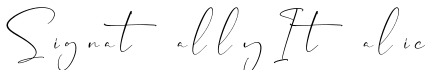 Signatally Italic字体预览