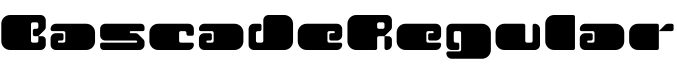 BascadeRegular字体预览图
