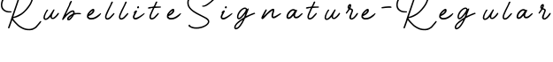 RubelliteSignature-Regular字体预览
