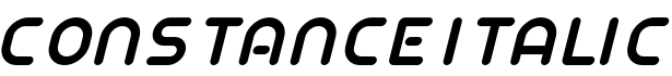 CONSTANCE Italic字体预览