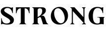 Strong字体预览