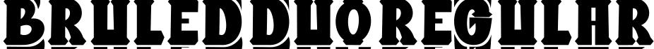 Bruled Duo Regular字体预览图