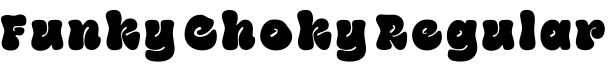 Funky Choky Regular字体预览图