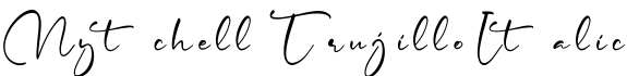 Mytchell Trujillo Italic字体预览