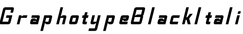 GraphotypeBlackItali字体预览图