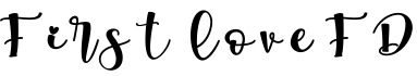 First love FD字体预览图