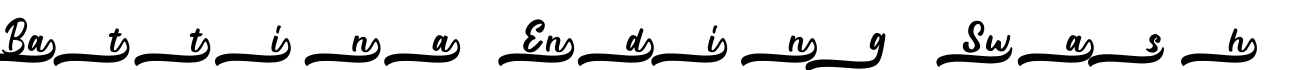 Battina Ending Swash字体预览
