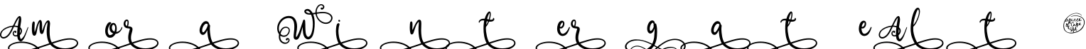 Amora Wintergate Alt 8字体预览图