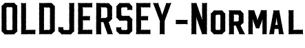 OLDJERSEY-Normal字体预览图