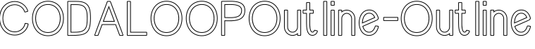 CODALOOPOutline-Outline字体预览