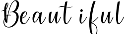 Beautiful字体预览图