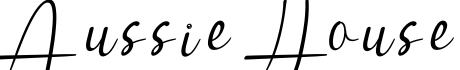 Aussie House字体预览图