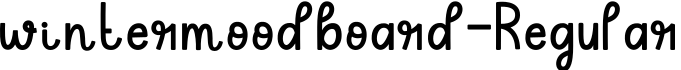 wintermoodboard-Regular字体预览