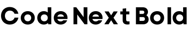 Code Next Bold字体预览图
