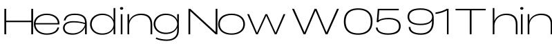 Heading Now W05 91 Thin字体预览图
