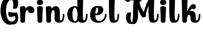 Grindel Milk字体预览图