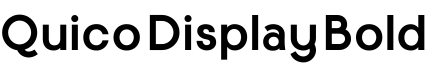 Quico Display Bold字体预览图