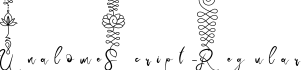 UnalomeScript-Regular字体预览图