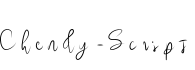 Chendy-Script字体预览