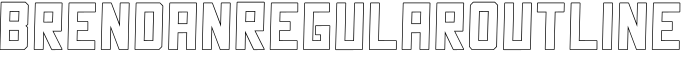 BrendanRegularOutline字体预览图