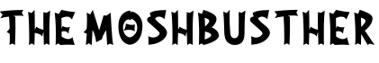 The Moshbusther字体预览图
