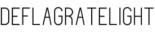 DeflagrateLight字体预览图