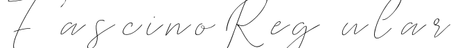 Fascino Regular字体预览图