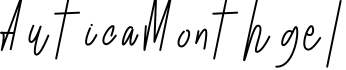 AuticaMonthgel字体预览图