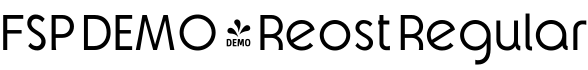 FSP DEMO - Reost Regular字体预览图