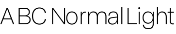 ABC Normal Light字体预览图