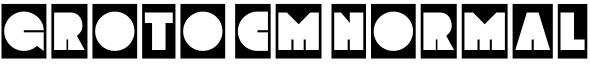 Groto Cm Normal字体预览图